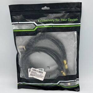 2 Pack Internet Ethernet Cables CAT 8 Gold Plated 6ft Black Extremely Fast 40GB!